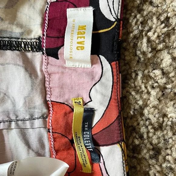Anthropologie Maeve Multicolor Floral Pants - Picture 2 of 5